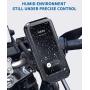 DesertWest Bike Phone Holder Universal Waterproof Cell Phone Holder for Motorcycle - Bike Handlebars, Bicycle Mobile Phone Box Case with Touch Screen Fits iPhone 12/ Pro, Samsung Galaxy S10 Under 6.5''