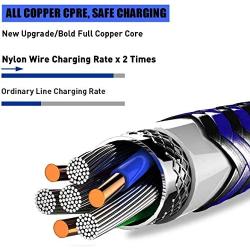 Lightning Cables 3Pack 10FT iPhone Charger MFi Certified Extra Long Nylon Braided USB Fast Charging Syncing Cord Compatible with iPhone