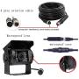Camecho Vehicle Backup Camera 7 Inch 4 Split Monitor+ 4 Cameras with Front View, Rear View 18 IR Night Vision Waterproof Auto Camera with 2x33 ft and 2x65ft Cables for Trucks, RV, Trailer, Bus