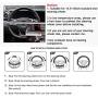 BOKIN Steering Wheel Cover Microfiber Leather Viscose, Breathable, Anti-Slip, Odorless, Warm in Winter Cool in Summer, Universal 15 Inches (Red)