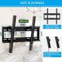Tilt TV Wall Mount Bracket for Most 32-55 Inch Flat Screen, Curved TVs - BLUE STONE Universal TV Mount with VESA up 400x400mm,Loading Capacity 66 lbs, Fits 8'',12'',16'' Studs