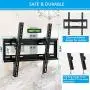 Tilt TV Wall Mount Bracket for Most 32-55 Inch Flat Screen, Curved TVs - BLUE STONE Universal TV Mount with VESA up 400x400mm,Loading Capacity 66 lbs, Fits 8'',12'',16'' Studs Tilt TV Wall Mount Bracket for Most 32-55 Inch Flat Screen, Curved TVs - BLUE STONE Universal TV Mount with VESA up 400x400mm,Loading Capacity 66 lbs, Fits 8'',12'',16'' Studs