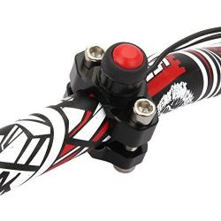 JFG RACING CNC Universal Motorcycle Engine Stop Start Kill Switch Button with Mounting Backplate for ATV,Dirt Pit Bike,Scooter,Quad - Black
