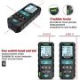 Laser Measure, Mileseey 165 Feet Digital Laser Distance Meter with 2 Bubble Levels,M/In/Ft Unit switching Backlit LCD and Pythagorean Mode, Measure Distance, Area and Volume (165 Feet)