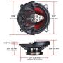 BOSS Audio Systems CH5530 5.25 Inch Car Speakers - 225 Watts of Power Per Pair, 112.5 Watts Each, Full Range, 3 Way, Sold in Pairs