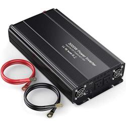HAITRAL Power Inverter 3000W Modified Sine Wave Inverter 3000 Watt 12 Volt DC to 110 Volt AC Converter with Three Intelligent Temperature Control Fans