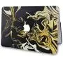 KECC Laptop Case for MacBook Pro 13'' (2021/2020/2019/2018/2017/2016) Plastic Hard Shell Cover A2338 M1 A2289 A2251 A2159 A1989 A1706 A1708 Touch Bar (Black Gold)