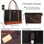 Woman Laptop Tote Bag,USB Teacher Bag Large Work Bag Purse Fits 15.6 in Laptop