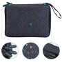 Smilepowo Electronics Organizer, Electronic Travel Universal Cable Organizer Waterproof Bag for USB Cable, Phone, Mini Tablet, Power Bank, Battery Charger, E-Book, SD Card, U Disk, Camera Battery-Blue