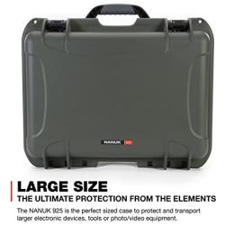 Nanuk 925 Waterproof Hard Case with Foam Insert - Olive