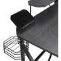Amazon Basics Gaming Computer Desk with Storage for Controller, Headphone & Speaker - Black