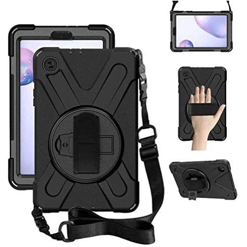 ZenRich Galaxy Tab A 8.4 Case (2020), SM-T307/SM-T307U Case with Kickstand Hand Strap and Shoulder Strap zenrich Heavy Duty Shockproof Case for Samsung Galaxy Tab A 8.4 T307 Verizon /Sprint (Black