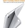 DTTO Mini Case for iPad Mini 3/2/1, (Not Compatible with Mini 5th Generation 2019) Ultra Slim Lightweight Smart Case Trifold Cover Stand with Flexible Soft TPU Back Cover [Auto Sleep/Wake],Space Grey