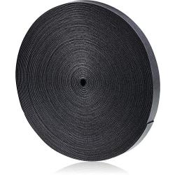 Fastening Tape Cable Ties Reusable Fastening Nylon Tape 3/4 Inch Double Side Hook Roll Hook and Loop Straps Wires Cords Management Wire Organizer Straps (30 Yard, Black)