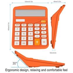 Helect Calculator, Standard Function Desktop Calculator, Orange