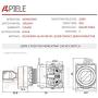 APIELE 22mm Key Switch 440V 10A 1NO1NC (3 Position, Momentary)