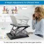 HUANUO Adjustable Laptop Stand for Desk - Easy to Sit or Stand with 9 Adjustable Angles, Laptop Riser Reduces Neck Pain, Fits 15.6 Inch Laptop & Notebook, Height Adjustable Computer & Tablet Riser
