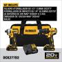 DEWALT 20V MAX Cordless Drill Combo Kit , Brushless, (DCK277C2)