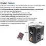 4KW 220V VFD Inverter Variable Frequency Drive Converter Driver Controller 5HP 3-Phase Output 18A VSD with 2m Extension Cable For Spindle Motor Drive Control/CNC Router Engraving Milling Machine