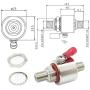 F Type Lightning Arrestor Female to Female Bulkhead with O-Ring 3GHz 75 ohm with 90V Gas Tube Discharge TV Surge Protector Surge Arrester
