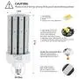 60w LED Garage Light,E26 E39 Base LED Corn Bulb,5000k Daylight LED Replacement Incandesce CFL Metal Halide HID HPS Lamp for Indoor Outdoor Garage Yard barn Warehouse Work Shop Gym
