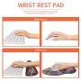 Keyboard Wrist Rest Pad and Mouse Pad Wrist Support, Ergonomic Raised Memory Foam, Non Slip PU Rubber Base [Pain Relief] for Office, Computer, Laptop, Typist, Gamer