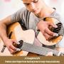 Anti-slip Silicone Fingertip Protectors Guitar Finger Guards 5 Sizes Finger Protection Covers Caps for Stringed Instruments Guitar Mandolin Bass Counting Sewing, 5 Sizes (Transparent)