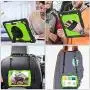 SEYMAC stock Case for iPad 8th/7th Generation 10.2, [Full-Body] &Shock-Proof Protection with 360 Degrees Rotating Stand [Pencil Holder] Hand Strap for 2020/2019 iPad 8th/7th 10.2 Inch(Green+Black)