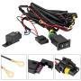 Fog Light Switch Wiring Kit, 12V Universal Car LED Light Bar Wiring Harness On/Off Rocker Switch 40A Power Relay Blade Fuse for Most Vehicles