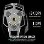 Corsair M65 RGB Elite – Wired FPS and MOBA Gaming Mouse – Adjustable Weight and Balance – Durable Aluminum Frame – 18,000 DPI Optical Sensor , Black