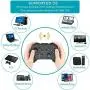 Forty4 Wireless Gaming Controller, Dual-Vibration Joystick Gamepad Computer Game Controller for PC Windows 7/8/10, PS3, Switch- Black