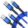 iPhone Charger Cable [2-Pack 6ft], JSAUX MFi Certified Lightning Cable iPhone Fast Charging Charger Cable Cord Compatible with iPhone 11 Xs Max X XR 8 7 6s 6 Plus SE 5 5s, iPad, iPod - Blue
