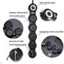 Flexible Power Strip Surge Protector 6Ft 4 Outlet 2USB Suitable for Home and Office. (Black)