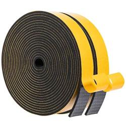 Window Soundproofing AC Sealing Foam-2 Rolls, 1 Inch Wide X 1/8 Inch Thick High Density Air Conditioner Insulation Weather Seal Total 33 Feet Long(16.5ft x 2 Rolls) n 33FT)