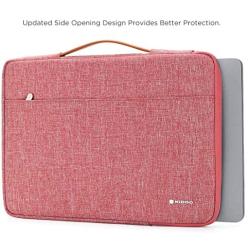 NIDOO 13 inch Laptop Sleeve case Notebook Bag Protective Handbag for 13'' MacBook Air / 13.5'' Surface Book / 13.3'' ThinkPad L380 L390 Yoga / 13.9'' Lenovo Yoga C930 / 14'' HP EliteBook 1040, Red