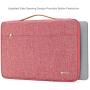 NIDOO 13 inch Laptop Sleeve case Notebook Bag Protective Handbag for 13'' MacBook Air / 13.5'' Surface Book / 13.3'' ThinkPad L380 L390 Yoga / 13.9'' Lenovo Yoga C930 / 14'' HP EliteBook 1040, Red
