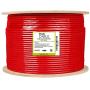 trueCABLE Cat6A Riser (CMR), 1000ft, Red, 23AWG 4 Pair Solid Bare Copper, 750MHz, ETL Listed, Unshielded Twisted Pair (UTP), Bulk Ethernet Cable