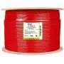 trueCABLE Cat6A Riser (CMR), 1000ft, Red, 23AWG 4 Pair Solid Bare Copper, 750MHz, ETL Listed, Unshielded Twisted Pair (UTP), Bulk Ethernet Cable