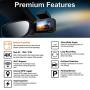 REXING V5 Dash Cam 4K Modular Capabilities 3840x2160@30fps UHD WiFi GPS Car Camera Recorder Night Vision,Loop Recording,Parking Monitor,Supercapacitor,Support 256GB Max,Voice Control (2021)