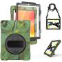 iPad 10.2 2020 2019 Case with Screen Protector, TSQ 3 Layers Shockproof Hard Rugged Protective Silicon Boys Case with Stand/Hand Strap+Shoulder Strap for New iPad 10.2 8th 7th Generation, Camouflage
