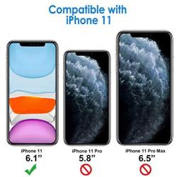 JETech Case for iPhone 11 (2019), 6.1-Inch, Shockproof Bumper Cover, Anti-Scratch Clear Back (Black)