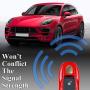 Rolling Gears Remote Key Fob Shell Cover and Key Button Rubber Compatible with Porsche Cayenne and Macan Key Fob (Red)