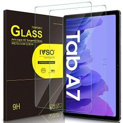 IVSO [2 Pack] Screen Protector for Samsung Galaxy Tab A7 (SM-T500/T505/T507) 10.4 2020, 9H Hardness Tempered Glass for Samsung Galaxy Tab A7 Bubble-Free Anti-Scratch Anti-Fingerprint Easy Installation