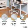 Ilyapa Office Chair Mat for Hard Floors 2 Pack 36'' x 48'' Heavy Duty Clear, PVC Chair Mat for Hardwood and Tile Floors, Protective Floor Mat for Home or Office