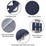 MacBook Pro 13 Inch Case 2019 2018 2017 2016 Release A2159/A1989/A1706/A1708, iCasso Hard Plastic Case, Sleeve, Screen Protector, Keyboard Cover & Dust Plug Compatible MacBook Pro 13 - Navy Blue