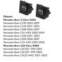 Moonlinks Window Switch Button Covers for Mercedes Benz C CLK Class, Front Left and Right Window Switch Repair Button Caps（2 Pieces,Fits Mercedes Benz W203 C230 C240 C280 C320 C350 C32 C55,W208）