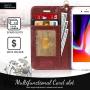 FYY Case for iPhone 7/8/SE 2020, Luxury PU Leather Wallet Phone Case with Card Holder Flip Cover for iPhone 7/iPhone 8/iPhone SE 2020 (2nd Gen) 4.7 inch - Dark Brown