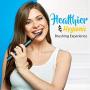 Pyle Health Ultra Sonic Wave Rechargeable Electric Toothbrush with 3 Brush Modes, Two Minute Timer, 2 Oral Brush Heads, Automatic Charging Dock Holder - for Kids, Teens, Adults - PHLTB41BK.5 (Black)