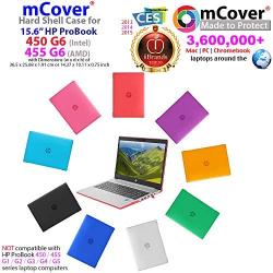 mCover Hard Shell Case for 2019 15.6'' HP ProBook 450/455 G6 Series (NOT Compatible with Older HP ProBook 450/455 G1 / G2 / G3 / G4 / G5 Series) Notebook PC (PB450-G6 Aqua)