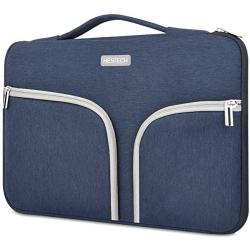 HESTECH Chromebook Case,11.6''-12.5 inch Water Repellent Polyester Protective Laptop Sleeve Bag Handle Front Pockets Acer/HP Stream/Samsung/Microsoft Surface Pro 7/3/4/5/6,Navy Blue